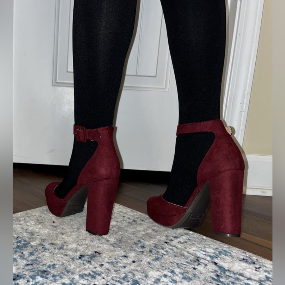 NWT [Sun + Stone] Estrella Block-Heel Closed Toe Pump Heels Rose Womens 8.5, 9.5 - Picture 14 of 16